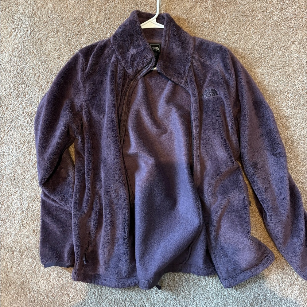 COPY - Purple fuzzy north face jacket